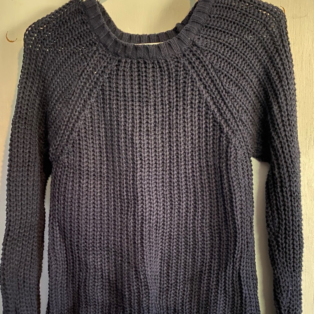 Navy Blue Knit Sweater